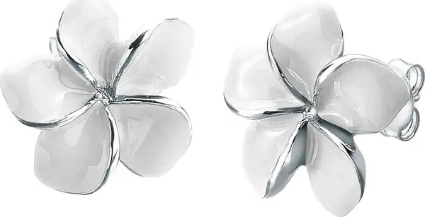 ELLI ELLI Naušnice 'Frangipani Blüte'  srebro
