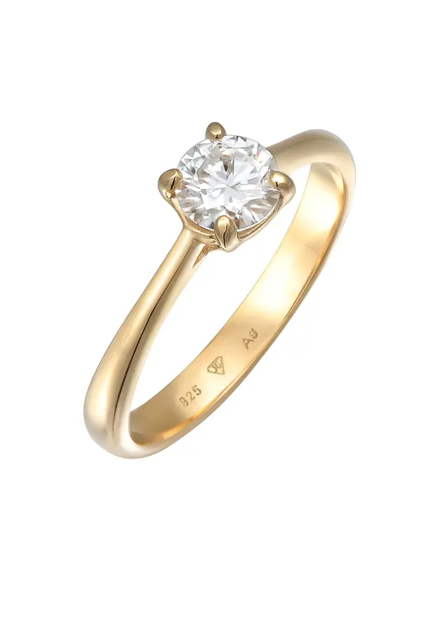 ELLI PREMIUM ELLI PREMIUM Prsten  zlatna / prozirna