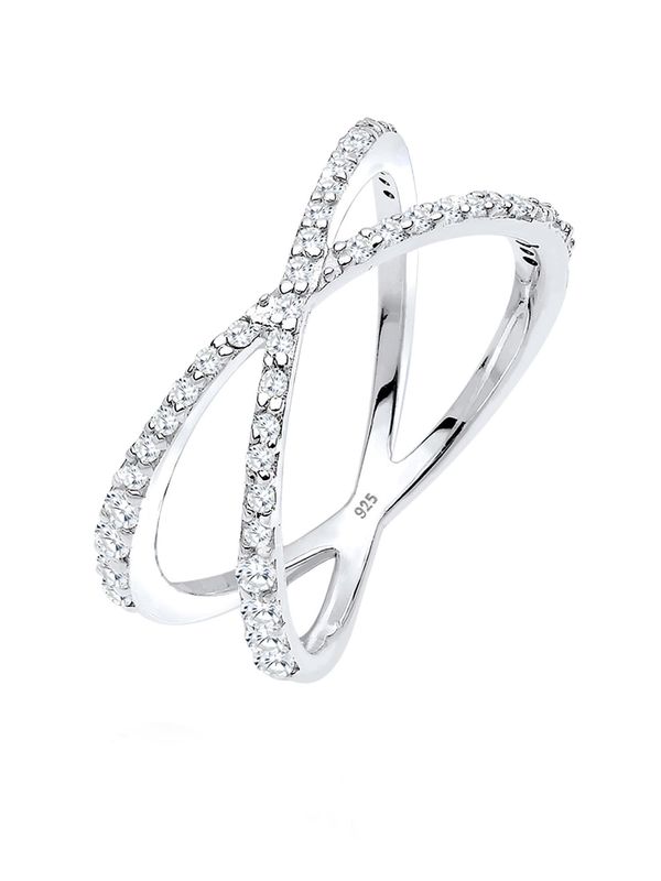 ELLI ELLI Prsten  srebro / prozirna