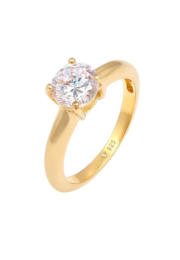 ELLI ELLI Prsten  zlatna / prozirna