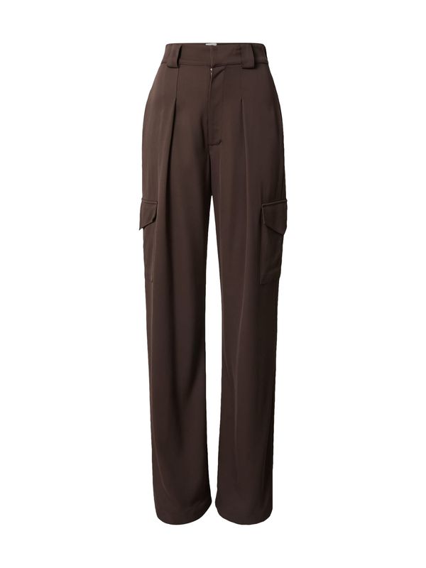 Ema Louise x ABOUT YOU Ema Louise x ABOUT YOU Hlače s naborima 'Lena'  čokolada