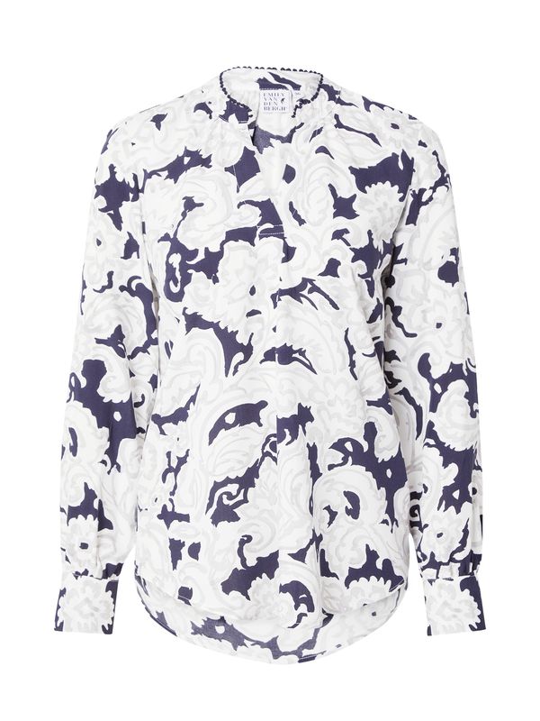 Emily Van Den Bergh Emily Van Den Bergh Bluza  mornarsko plava / taupe siva / bijela