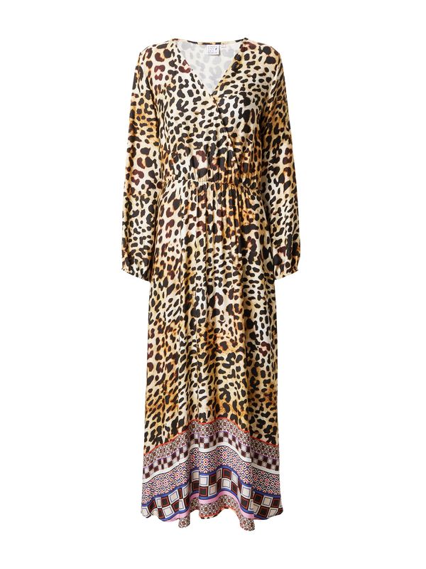 Emily Van Den Bergh Emily Van Den Bergh Haljina  svijetlosmeđa / roza / crna / bijela