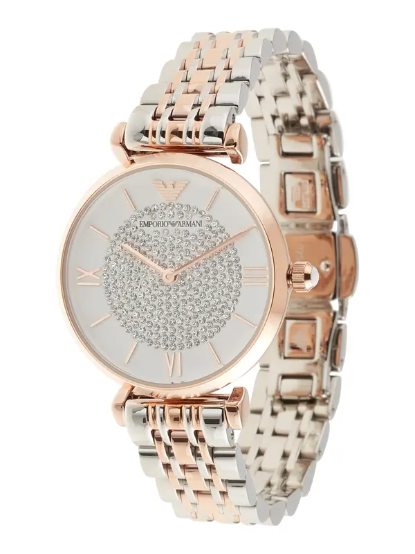 Emporio Armani Emporio Armani Analogni sat 'AR1926'  rozo zlatna / srebro / bijela