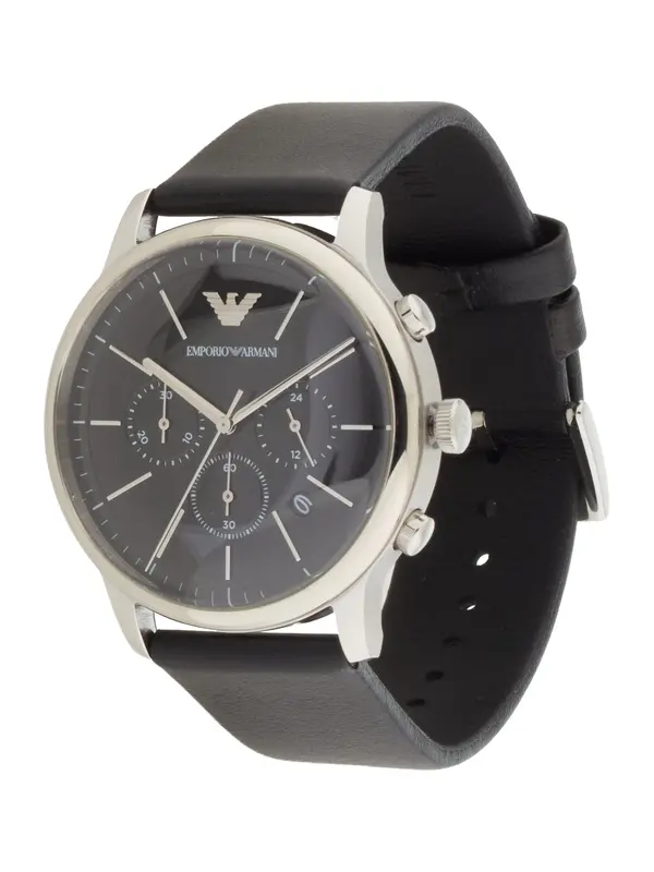 Emporio Armani Emporio Armani Analogni sat  crna / srebro