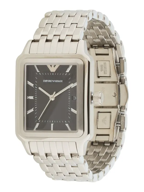 Emporio Armani Emporio Armani Analogni sat  crna / srebro