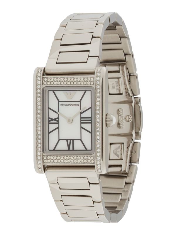 Emporio Armani Emporio Armani Analogni sat  crna / srebro / bijela
