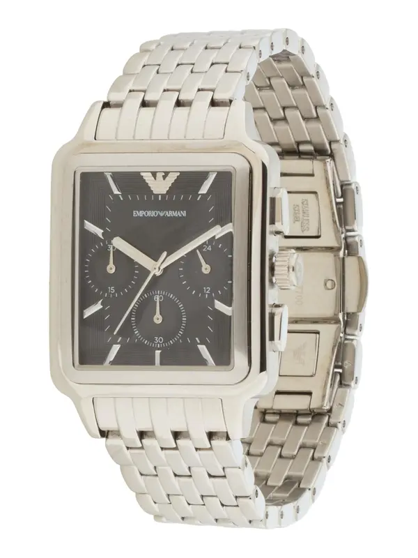 Emporio Armani Emporio Armani Analogni sat  crna / srebro