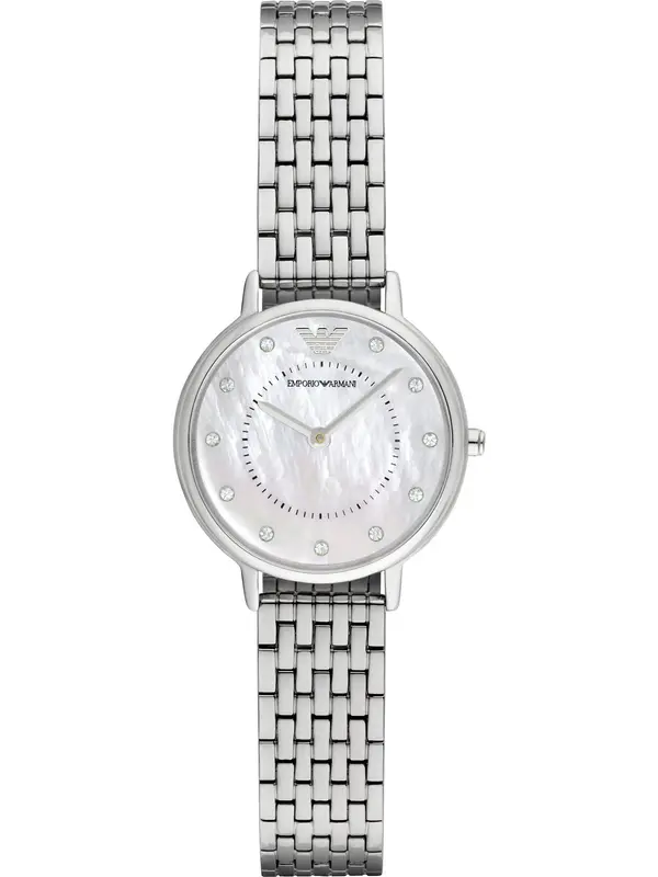 Emporio Armani Emporio Armani Analogni sat  crna / srebro