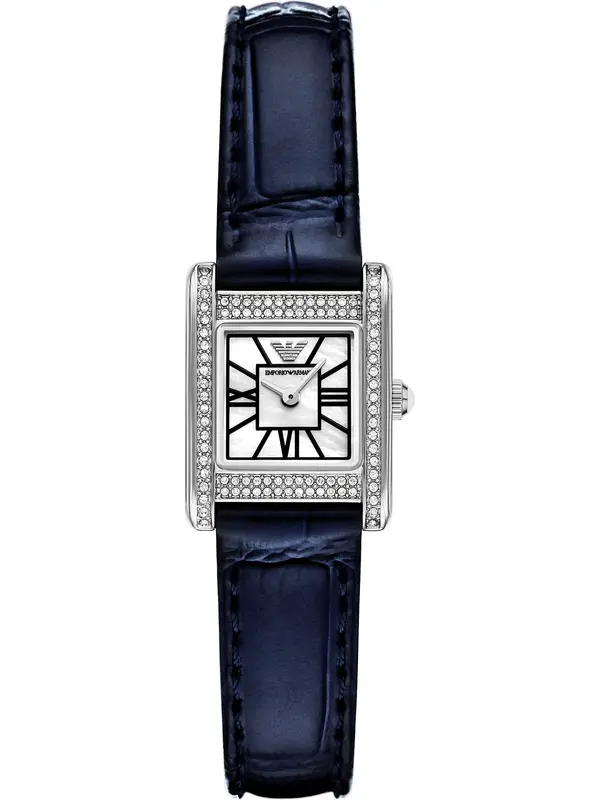 Emporio Armani Emporio Armani Analogni sat  mornarsko plava / srebro / bijela