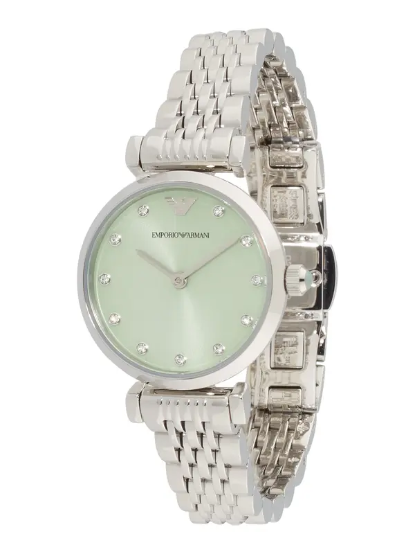 Emporio Armani Emporio Armani Analogni sat  pastelno zelena / srebro