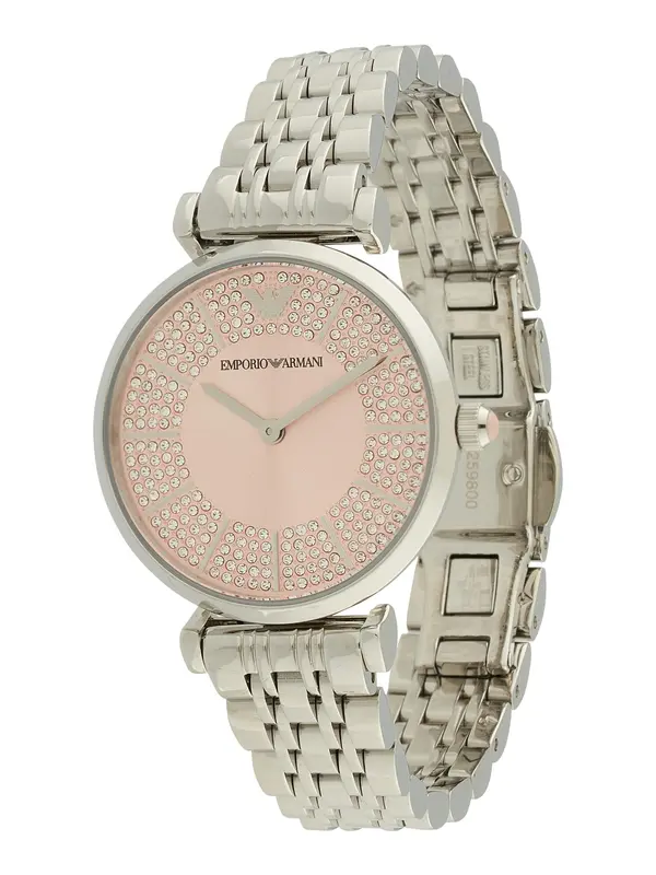 Emporio Armani Emporio Armani Analogni sat  rosé / srebro / prozirna