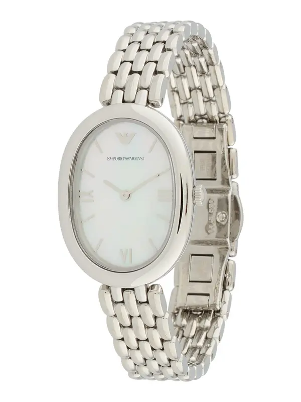 Emporio Armani Emporio Armani Analogni sat  srebro / bijela