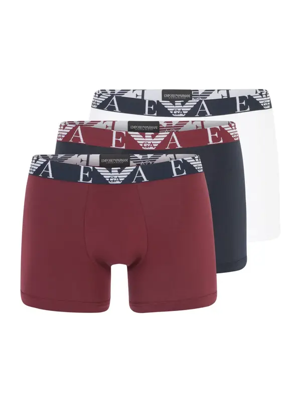 Emporio Armani Emporio Armani Bokserice  mornarsko plava / boja vina / bijela