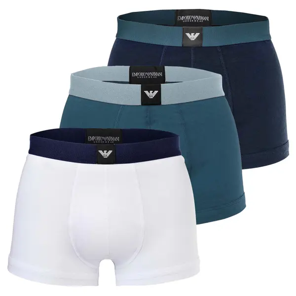 Emporio Armani Emporio Armani Bokserice  mornarsko plava / petrol / crna / bijela