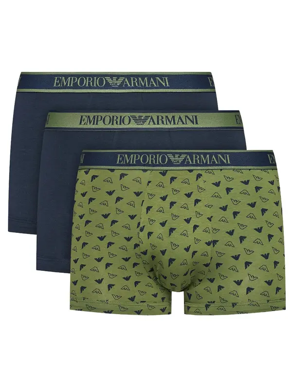 Emporio Armani Emporio Armani Bokserice  mornarsko plava / zelena