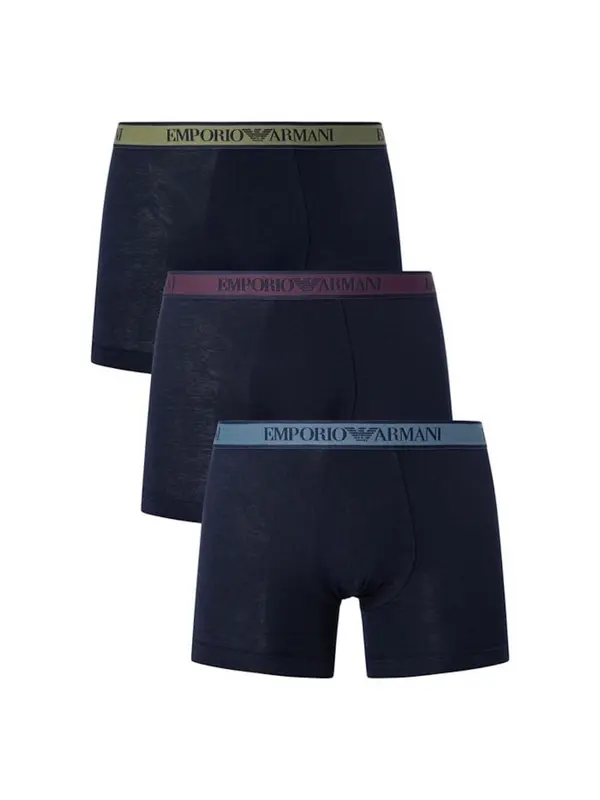 Emporio Armani Emporio Armani Bokserice  morsko plava / svijetloplava / kaki / tamno ljubičasta