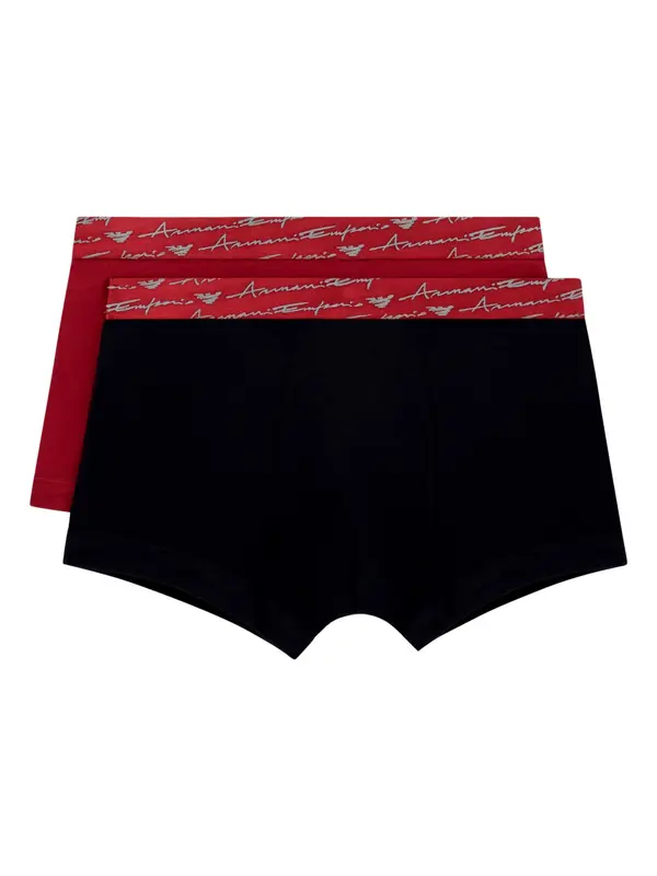 Emporio Armani Emporio Armani Bokserice  siva / crvena / crna melange