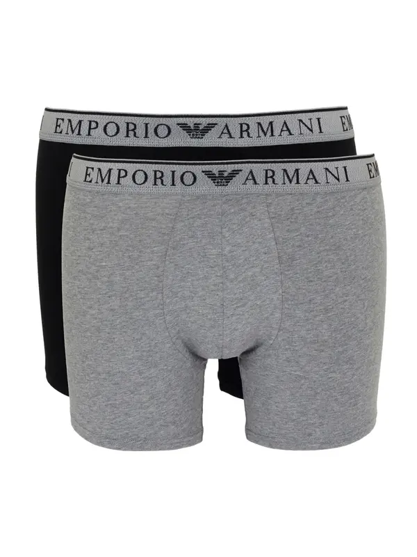 Emporio Armani Emporio Armani Bokserice  siva melange / crna melange