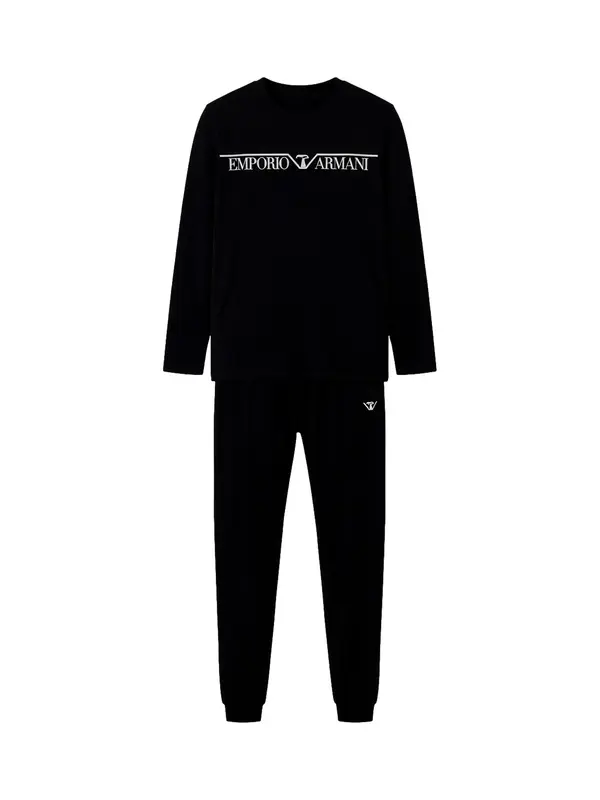 Emporio Armani Emporio Armani Duga pidžama  crna