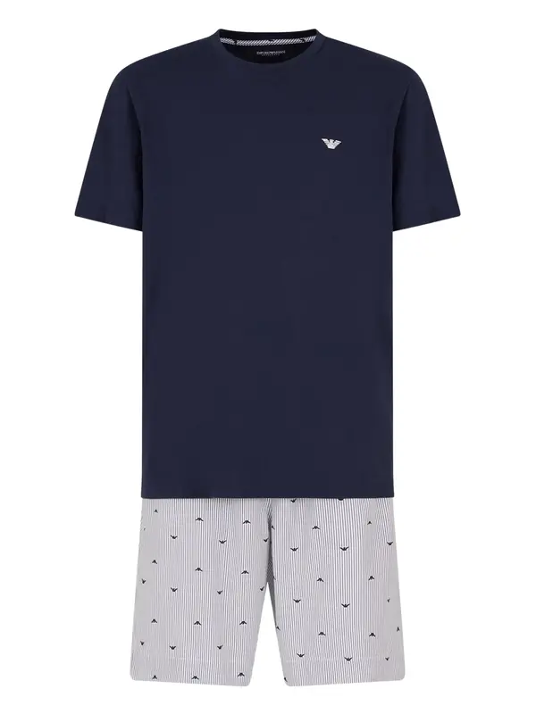 Emporio Armani Emporio Armani Kratka pidžama  plava
