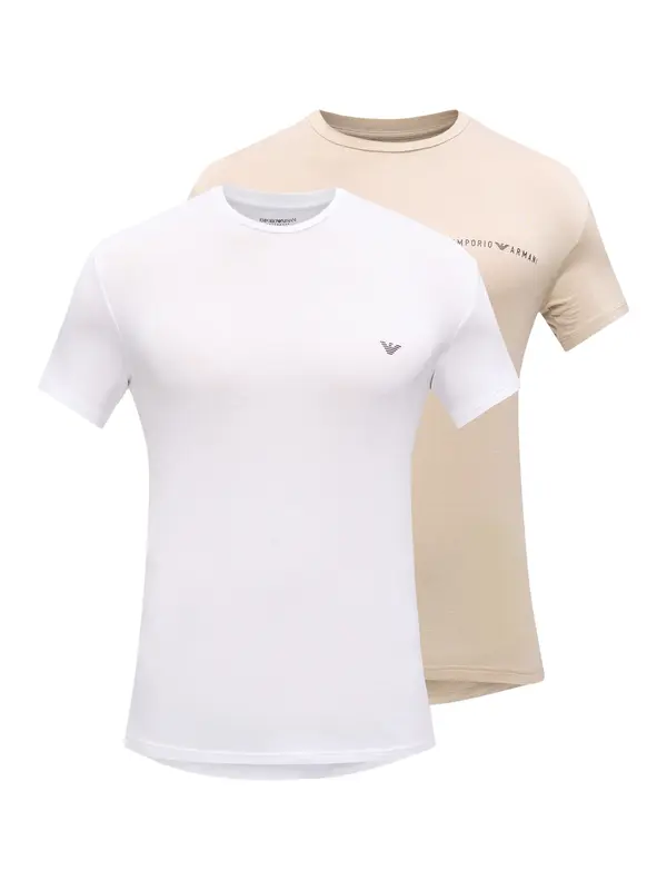 Emporio Armani Emporio Armani Majica  bež / bijela