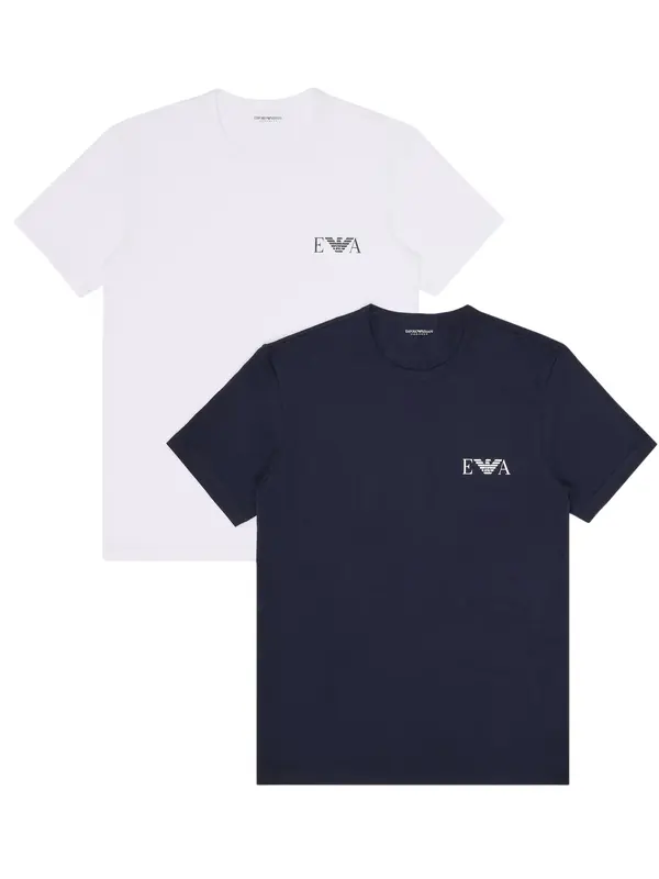 Emporio Armani Emporio Armani Majica  mornarsko plava / bijela