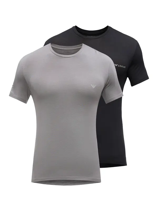 Emporio Armani Emporio Armani Majica  siva / crna