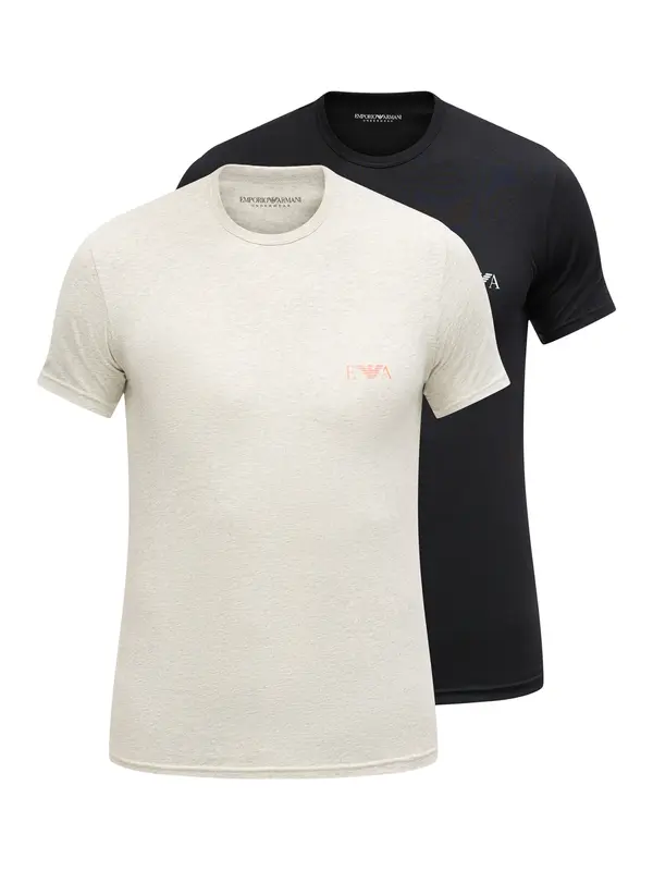 Emporio Armani Emporio Armani Potkošulja  siva / losos / crna / bijela