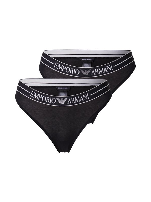 Emporio Armani Emporio Armani Slip  crna / bijela