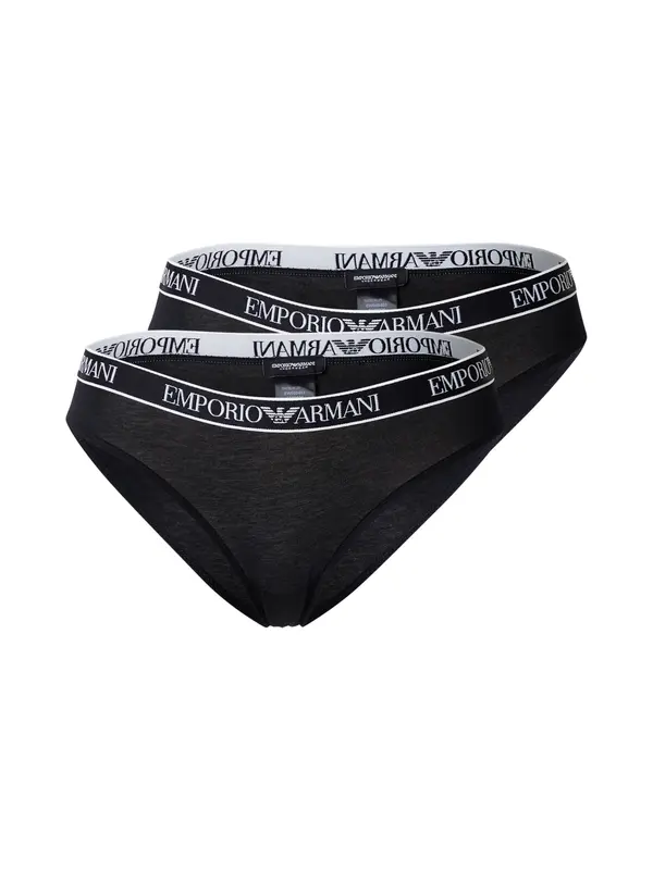 Emporio Armani Emporio Armani Slip  crna / bijela