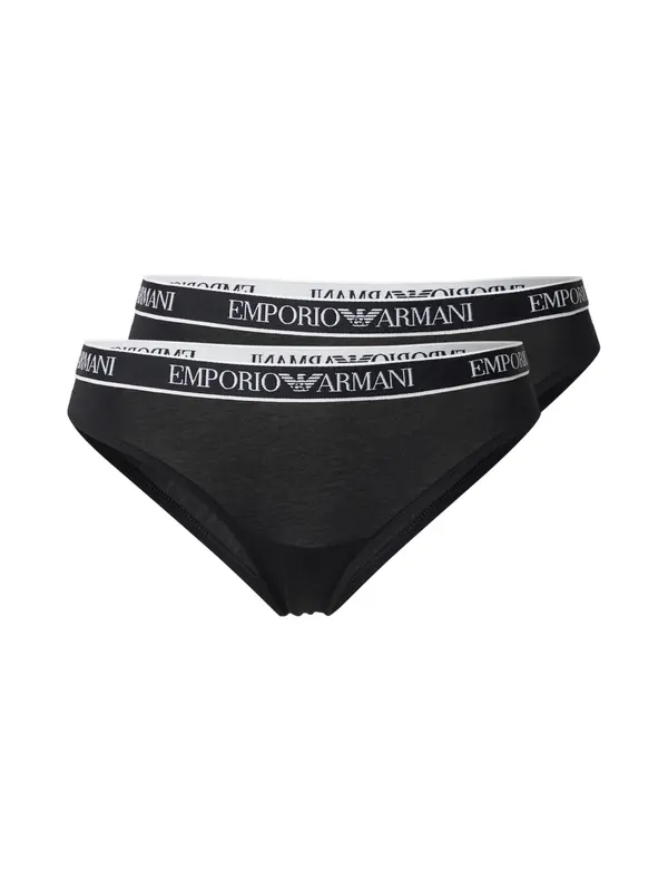 Emporio Armani Emporio Armani Slip  crna / bijela