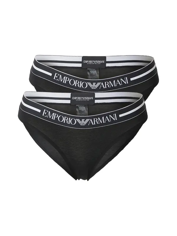 Emporio Armani Emporio Armani Slip  crna / bijela