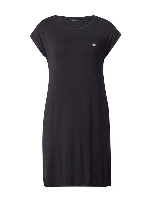 Emporio Armani Emporio Armani Spavaćica košulja  crna / srebro