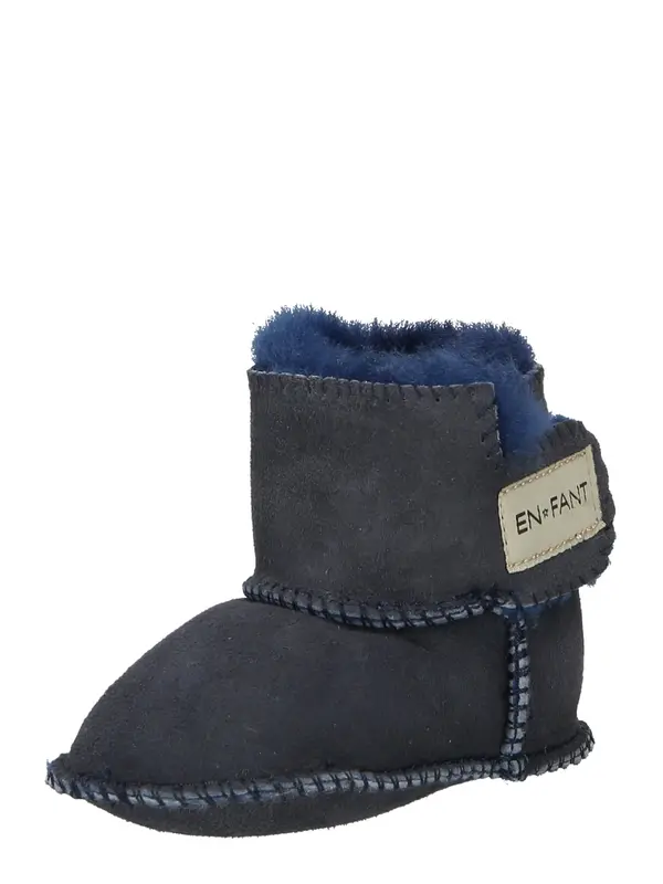 EN FANT EN FANT Čizme za snijeg 'Sheepskin Bootee'  boja pijeska / mornarsko plava