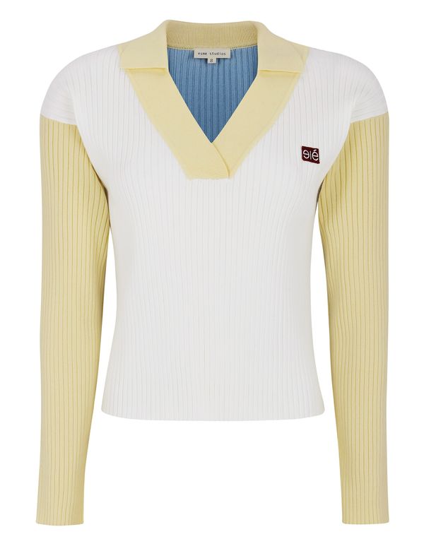 Esmé Studios Esmé Studios Pulover 'Aura'  plava / žuta / crna / bijela