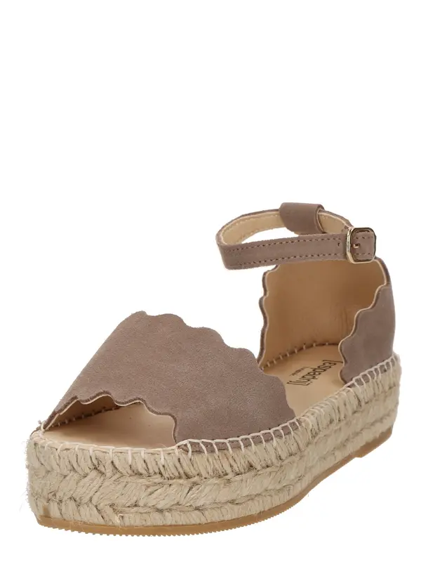 espadrij l´originale espadrij l´originale Sandale 'Lyon'  taupe siva