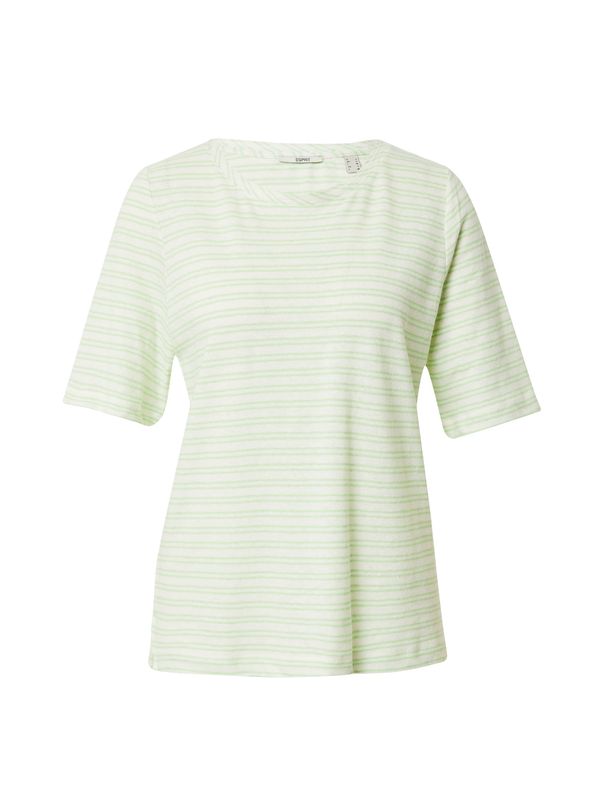ESPRIT ESPRIT Majica  svijetlozelena / prljavo bijela