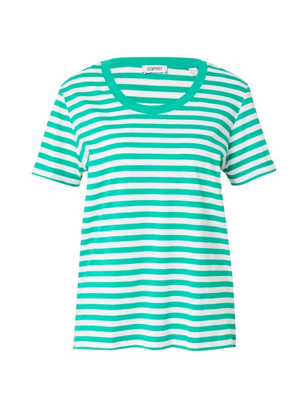 ESPRIT ESPRIT Majica  zelena / bijela