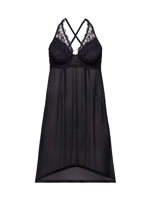 ESPRIT ESPRIT Negliže 'Camisole'  crna