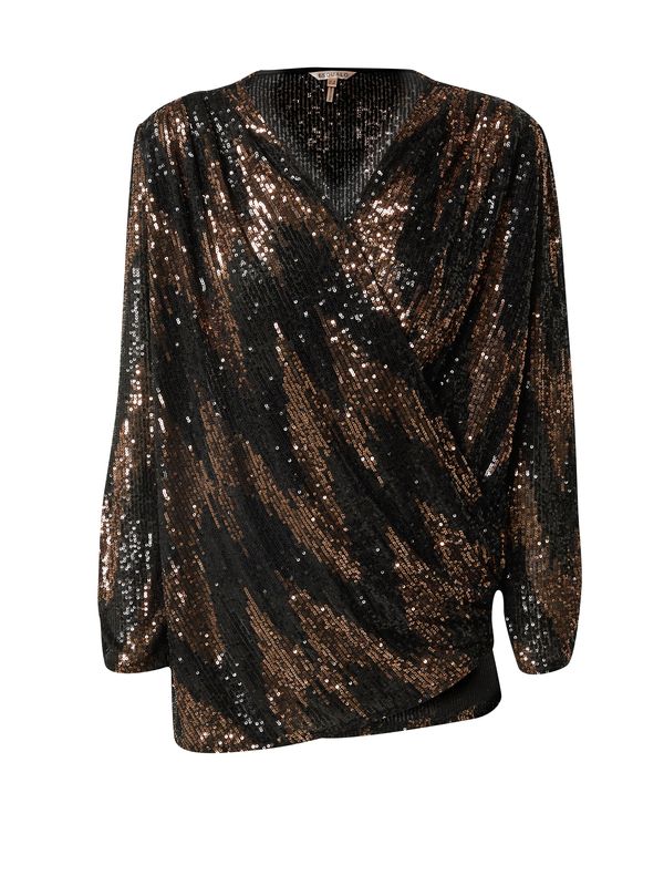 Esqualo Esqualo Bluza  smeđa / crna