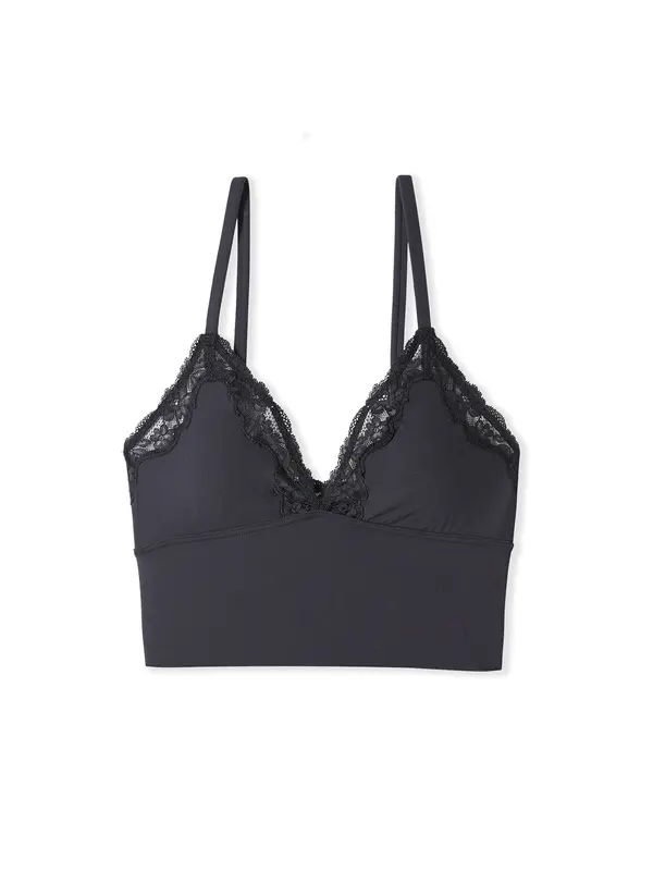 ETAM ETAM Grudnjak 'Pure Soft Lace'  crna