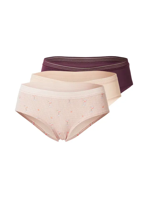 ETAM ETAM Slip 'Jackie'  ljubičasta / puder roza / crvena