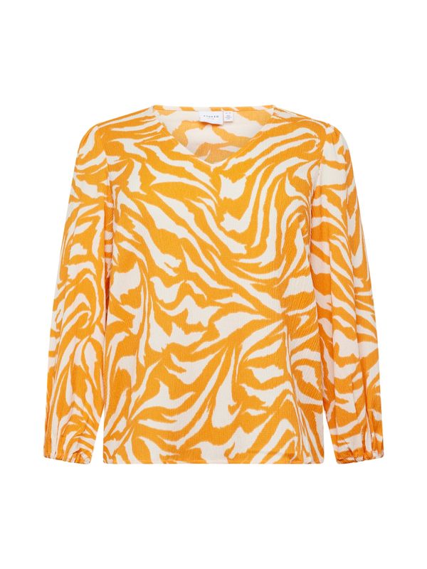 EVOKED EVOKED Bluza 'Laya Tya'  narančasta / bijela