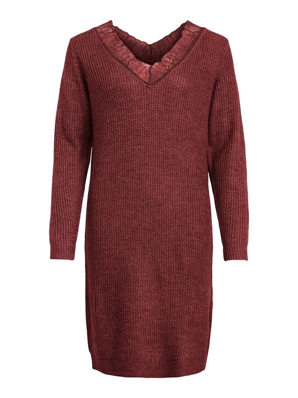 EVOKED EVOKED Pletena haljina 'GLACY'  bordo
