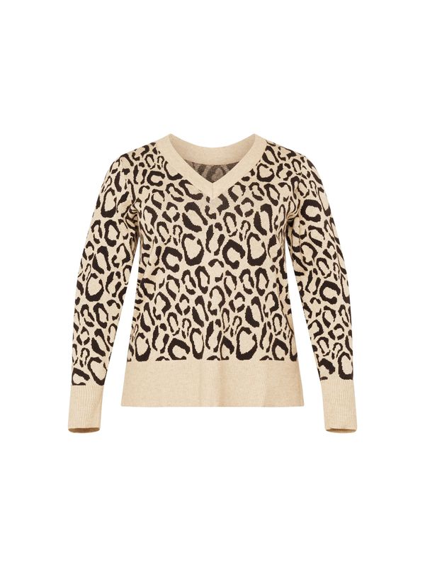 EVOKED EVOKED Pulover 'Viril'  bež / crna