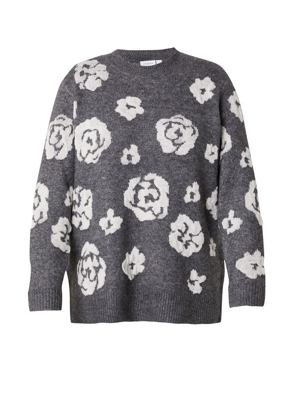 EVOKED EVOKED Pulover 'Visiya'  tamo siva / prljavo bijela