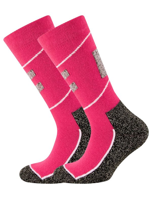 EWERS EWERS Čarape  antracit siva / malina / prljavo bijela