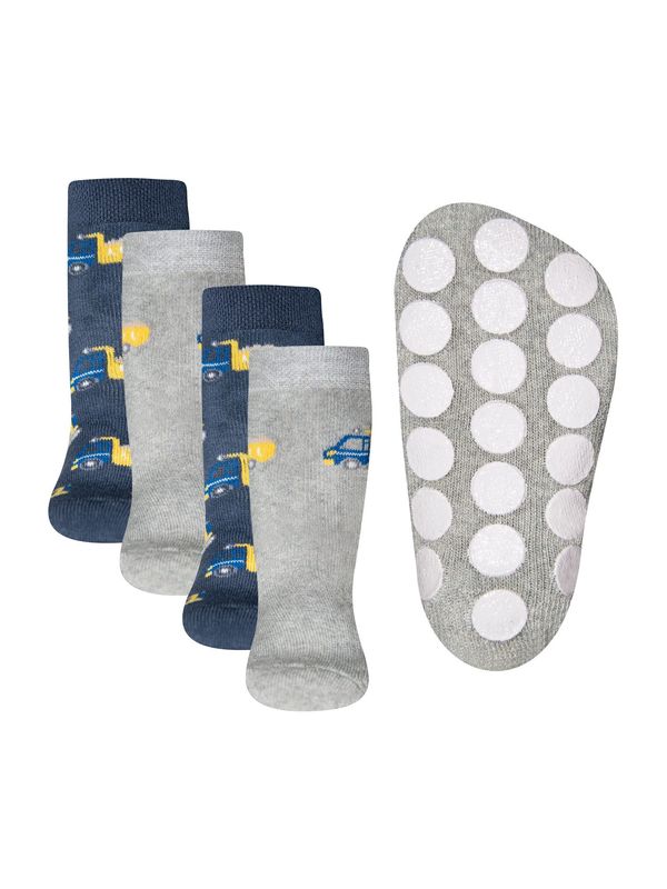 EWERS EWERS Čarape 'Bagger'  tamno plava / siva