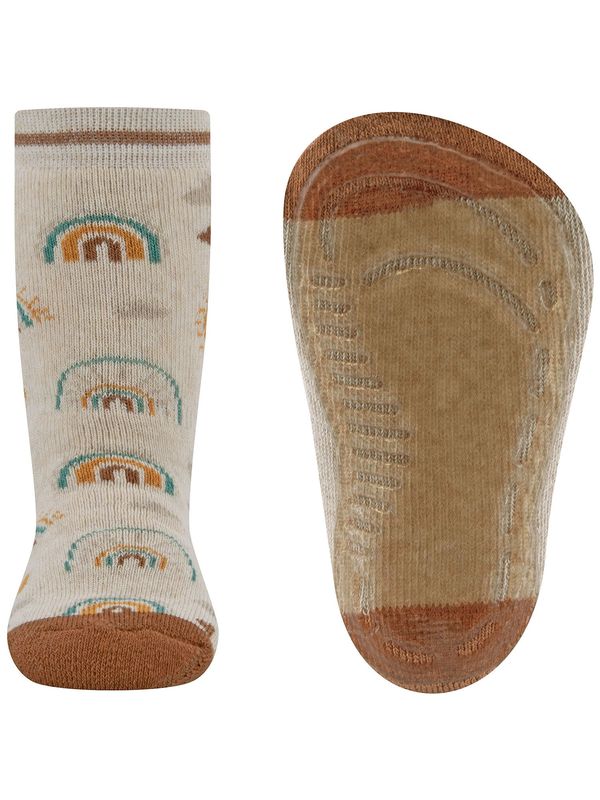 EWERS EWERS Čarape  bež melange / smeđa / svijetlozelena